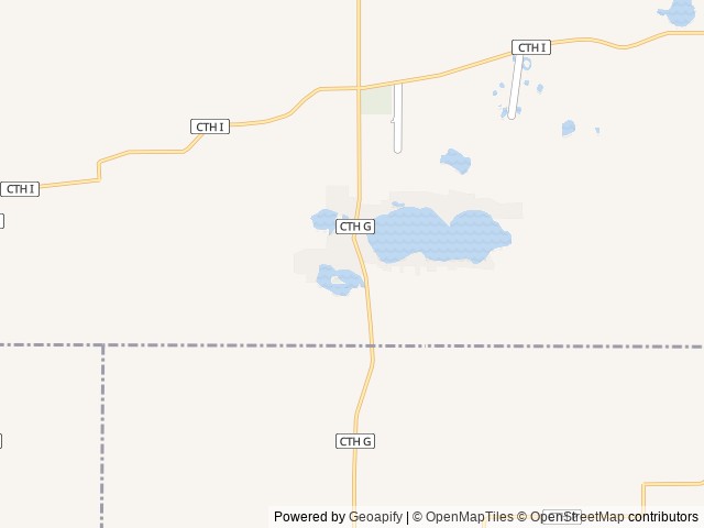 Map of Blue Lake Community Seasonal Campground location at Wisconsin Dells, WI, United States