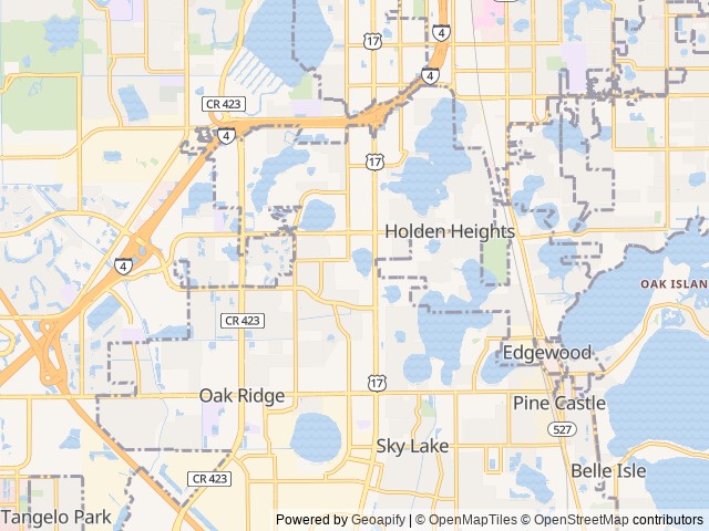Map for 2022 Wildwood 36VBDS 0021 near Orlando, FL