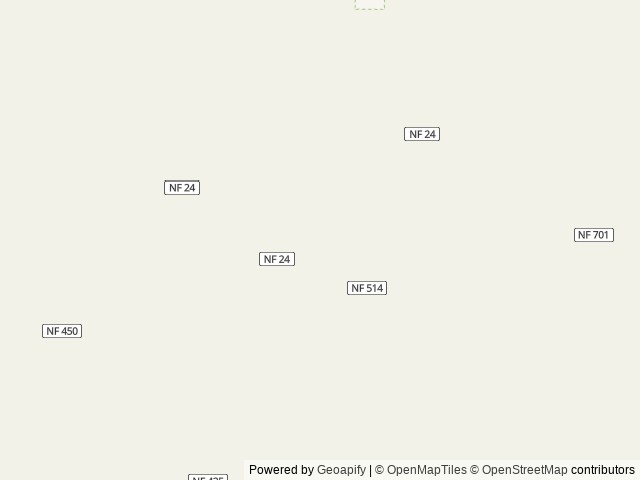 Map of Deer Creek Guard Station Cabin location at John Day, OR, United States