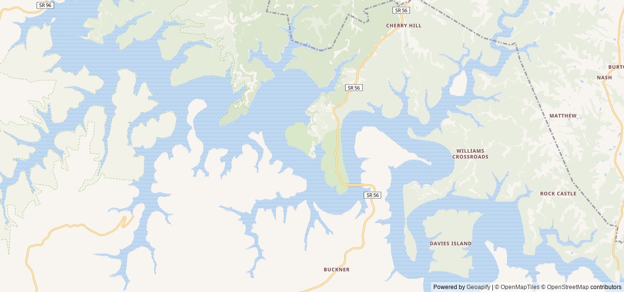 Map of Floating Mill Park location at Silver Point, TN, United States