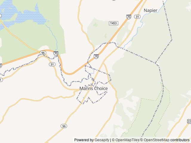 Map of Choice Camping Court location at Pennsylvania 15550, PA, United States