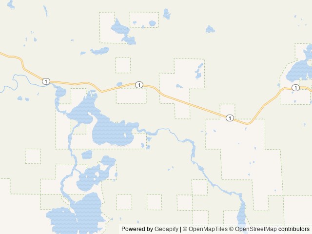 Map of Mcdougal Lake Campground location at Isabella, MN, United States