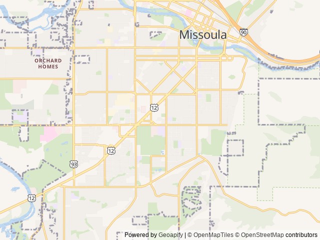 Map for 2023 Airstream RV Bambi 22FB near Missoula, MT