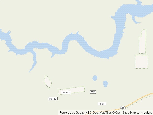 Map of Red Canyon (Ashley National Forest) location at Dutch John, UT, United States