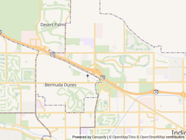 Map of Shadow Hills RV Resort location at Indio, CA, United States