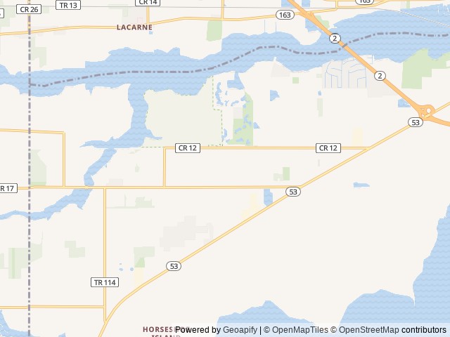 Map of The Resort at Erie Landing location at Port Clinton, OH, United States