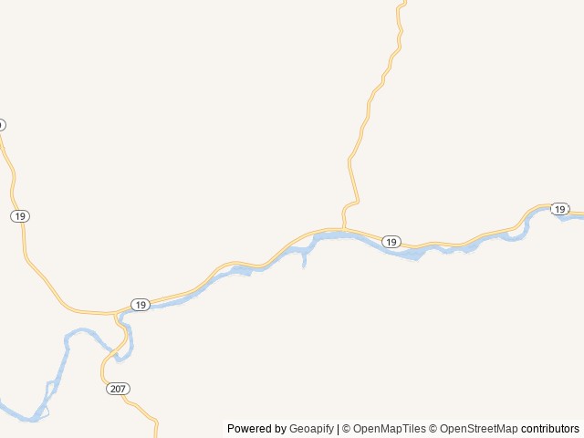 Map of Muleshoe Campground location at Prineville, OR, United States