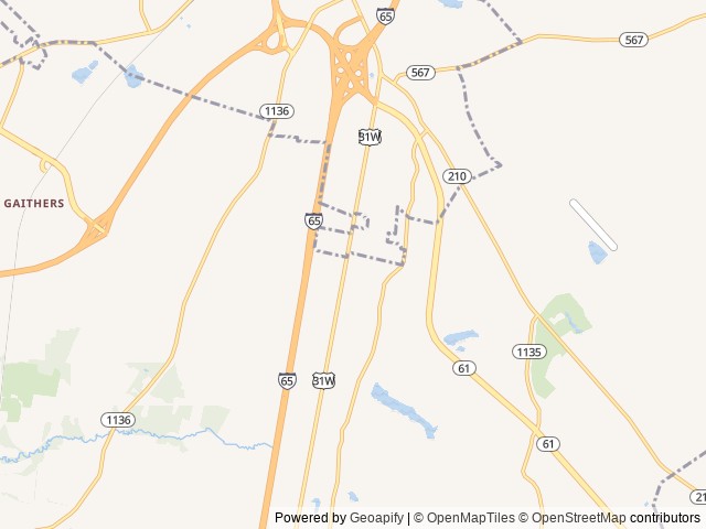 Map of Etown RV Park location at Elizabethtown, KY, United States