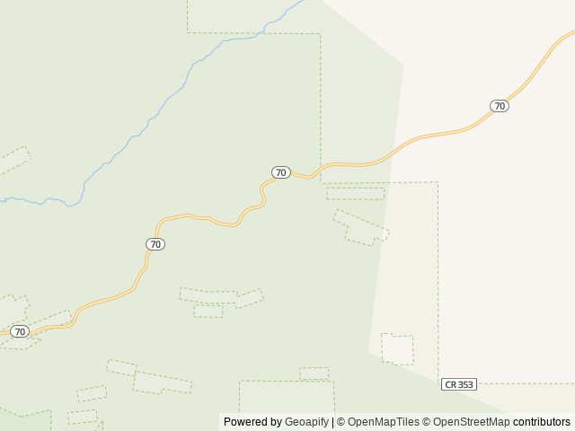Map of Bottle Creek Group Picnic Site location at Saratoga, WY, United States
