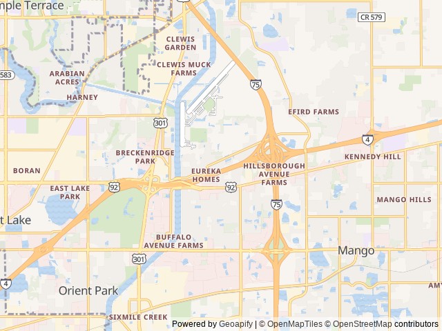 Map for 2021 Entegra Coach - Odyssey 30Z near Tampa, FL