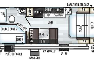 Half Ton Towable Bunkhouse Travel Trailer