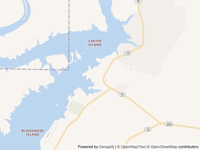 Map of Rock Creek Camp & RV Resort location at Graford, TX, United States