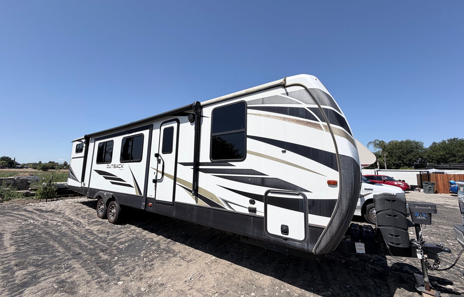 The ⁠Keystone Outback 340BH luxury travel trailer