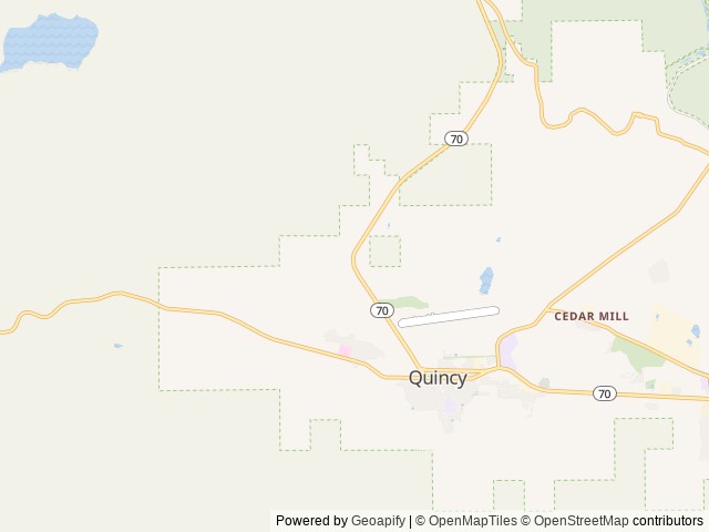 Map of River Ranch RV Park location at Quincy, CA, United States