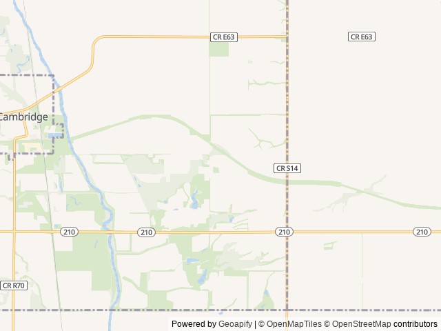 Map for 2021 Keystone RV Hideout 318BR near Cambridge, IA