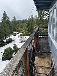 Exterior stair access to Fivemile Lookout.