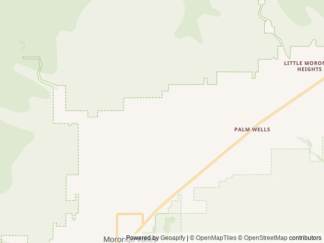 Map for Special Discounted Nightly Rate Travel Trailer RV near Morongo Valley, CA