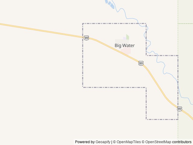 Map of Under Canvas Lake Powell location at Big Water, UT, United States
