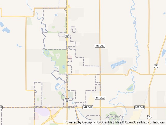 Map for Cozy Couples Camper near Glacier - Pet Friendly! near Kalispell, MT
