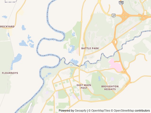 Map of Camp David RV Resort location at Columbus, GA, United States