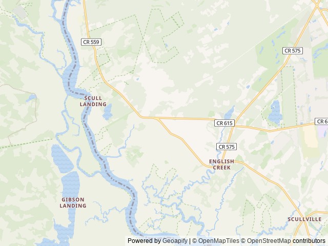 Map of Coastal Escape RV Park location at Egg Harbor Township, NJ, United States