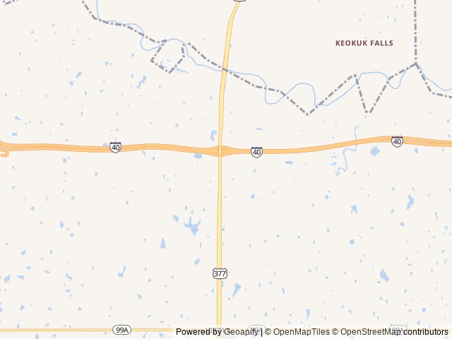 Map of Love's RV Hookup-Seminole OK 219 location at Seminole, OK, United States