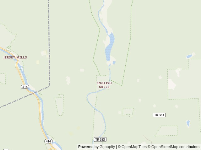 Map of Happy Acres Resort location at Pennsylvania 17776, PA, United States