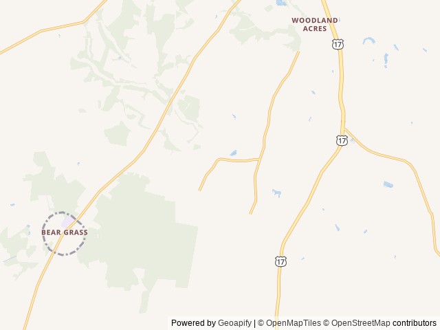 Map of Green Acres Family Campground location at Williamston, NC, United States