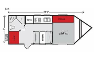 Two-Tone Vintage Inspired Travel Trailer