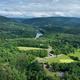 Aerial drone view showing the campground property, surrounding forested ridges and Potomac River valley — good overall site overview (source: contact/social image on the property site).