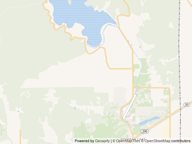 Map for Winnebago Blue Oasis near Newman Lake, WA