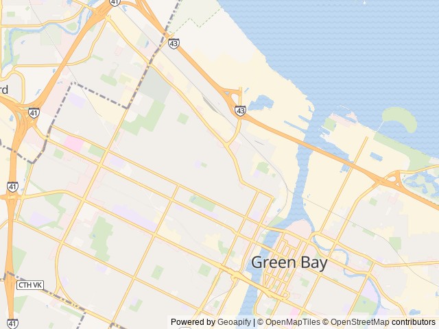 Map for The Weekend Home near Green Bay, WI