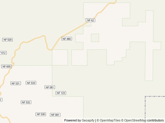 Map of Fry Meadows Guard Station location at Walla Walla, OR, United States