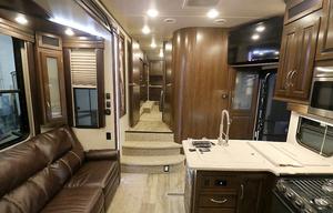 43 Toy Hauler with 4 bunks in the 18 foot garage!