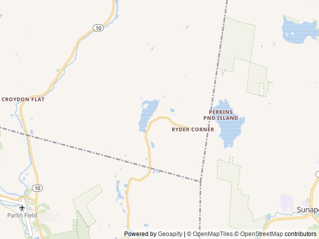 Map of Loon Lake Campground location at Croydon, NH, United States
