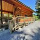 Anan Bay Cabin with entrance ramp and gate