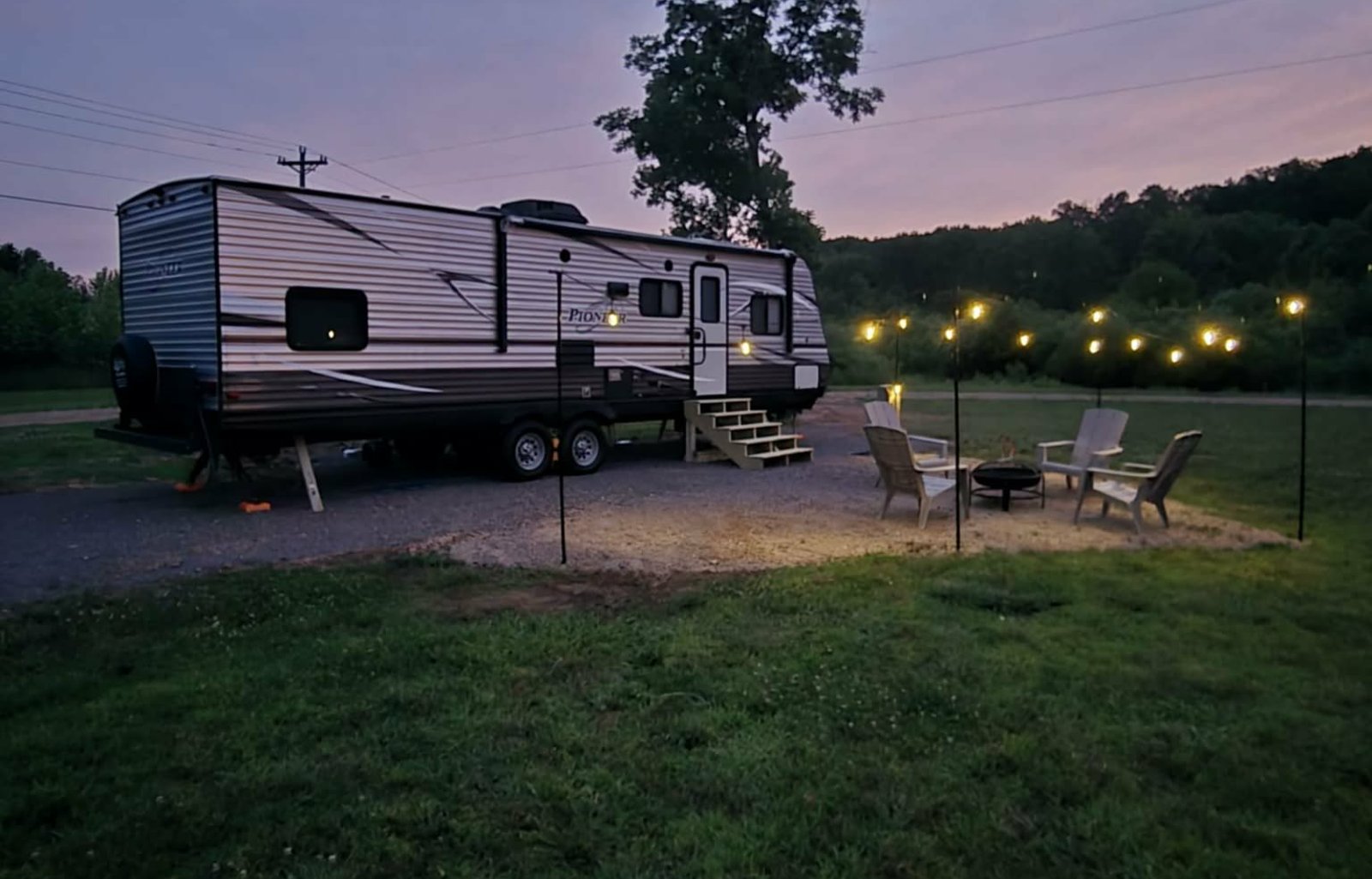 STATIONARY RV Already Set Up Near Clearwater Lake