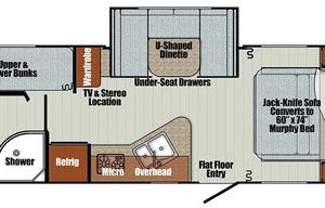 Modern 50s Style Travel Trailer with Outdoor TV!