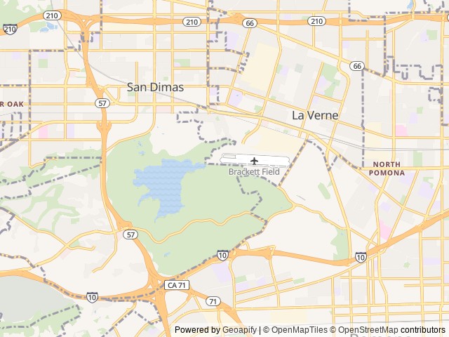 Map for Modern Luxury Trailer for Outdoor Getaway near San Dimas, CA