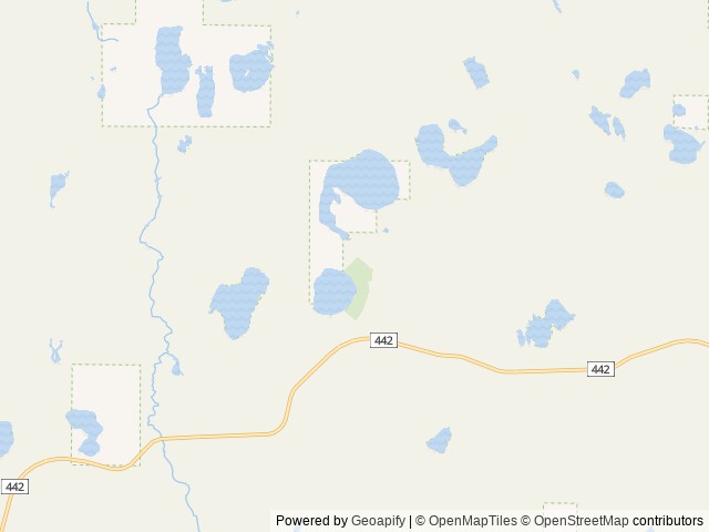 Map of Camp Seven Lake Campground location at Munising, MI, United States