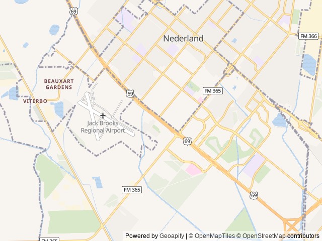 Map of Access RV Park location at Port Arthur, TX, United States