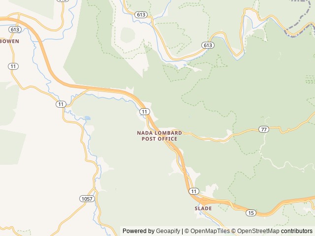 Map of 4 Guys RV Park location at Slade, KY, United States