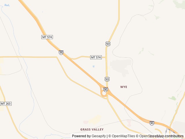 Map of Granite Peak RV Resort location at Missoula, MT, United States
