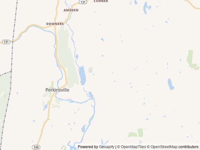Map of Crown Point location at Perkinsville, VT, United States