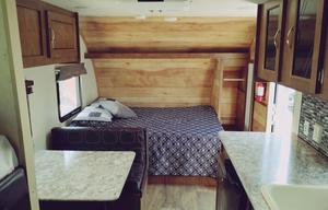 Meet Judy, retro themed camper w/ bunks to sleep 5