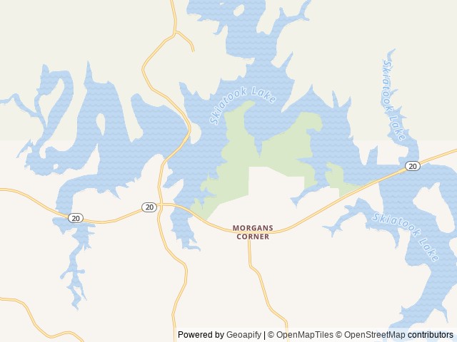 Map of Twin Points location at Skiatook, OK, United States