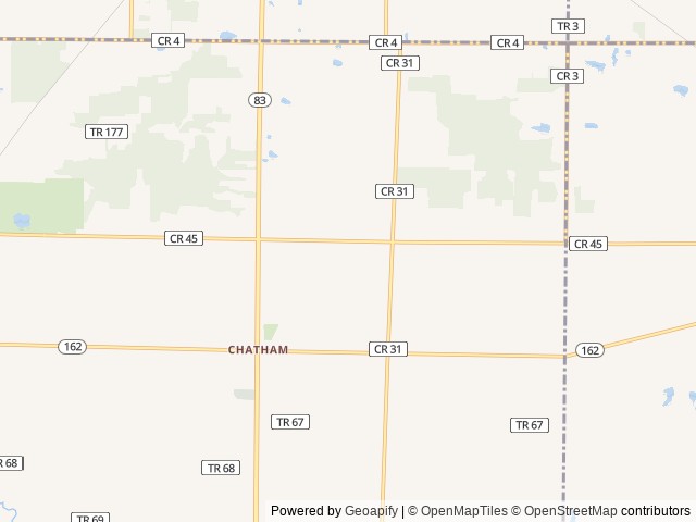 Map of Pier-Lon Park location at Seville, OH, United States