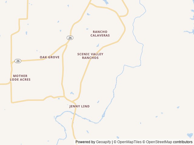 Map for 2026 Keystone Adventure Rental near Valley Springs, CA