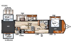 2017 Forest River RV Salem Villa Series 402QBQ Classic RV rental photo 2