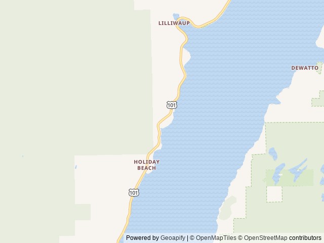 Map of Rest A While location at Hoodsport, WA, United States